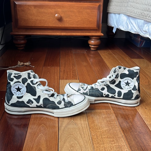 Custom Cow Print Converse High Tops - Picture 3 of 11